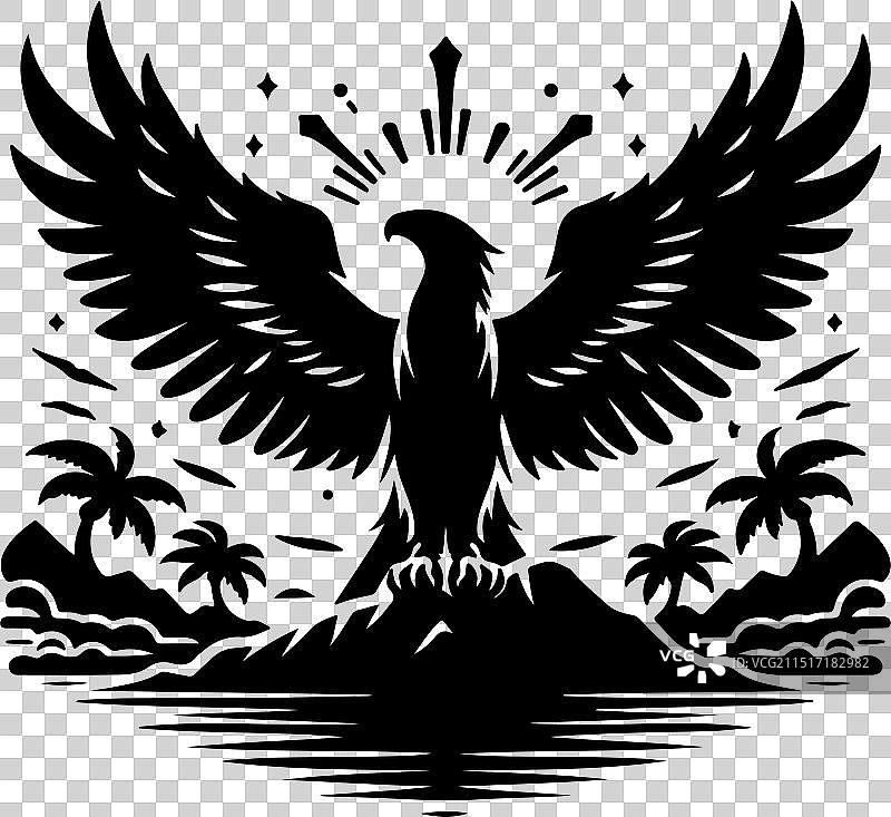 菲律宾鹰黑色设计图片素材