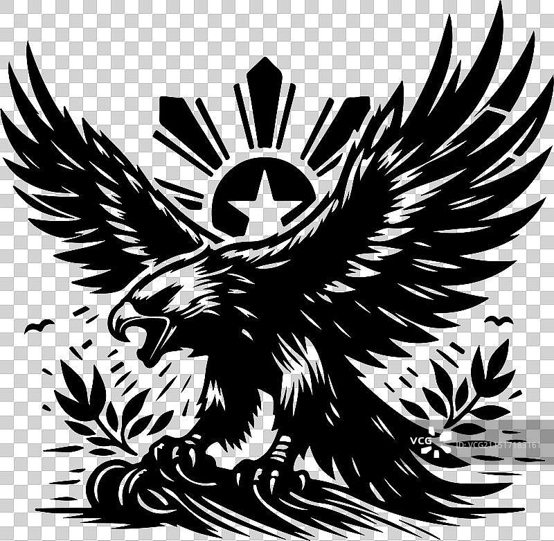 菲律宾鹰黑色设计图片素材