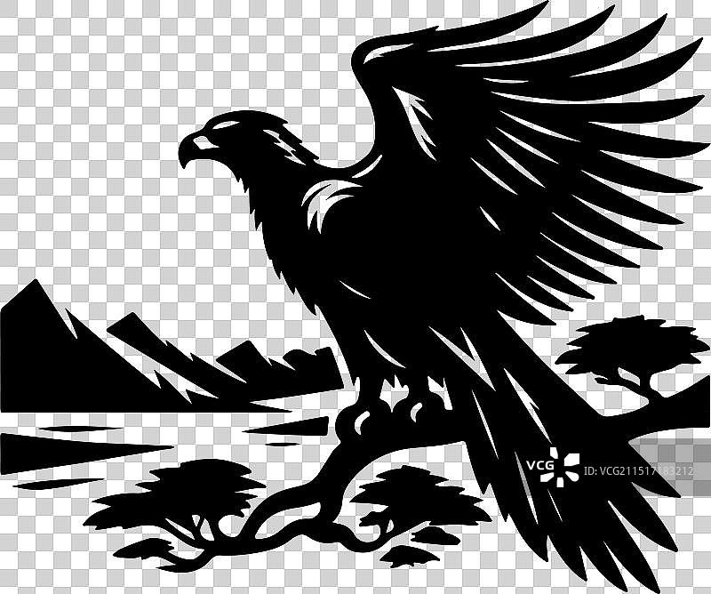 菲律宾鹰黑色设计图片素材