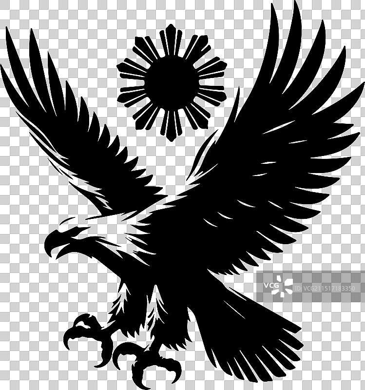 菲律宾鹰黑色设计图片素材