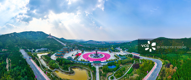 龙口南山大佛景区图片素材