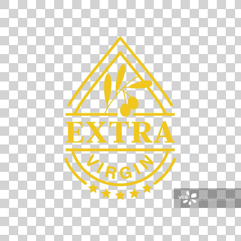 特级初榨橄榄油标签图片素材