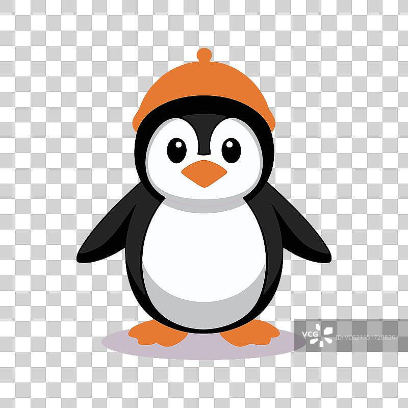 可爱的企鹅卡通图标图片素材