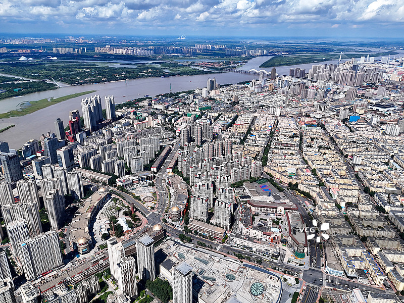 鸟瞰冰城·爱建新城图片素材