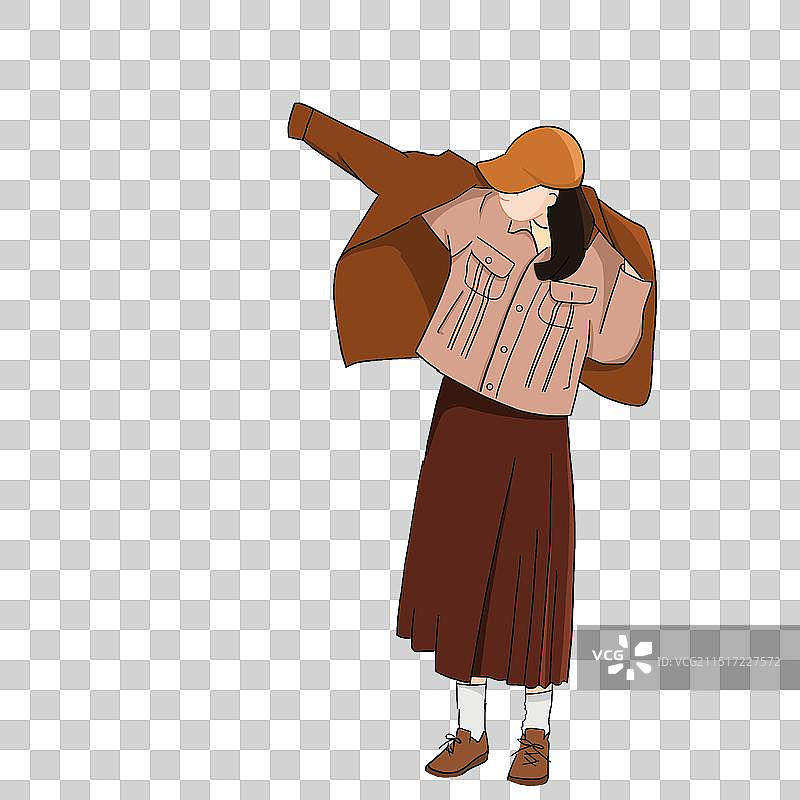 早起通勤穿衣图片素材