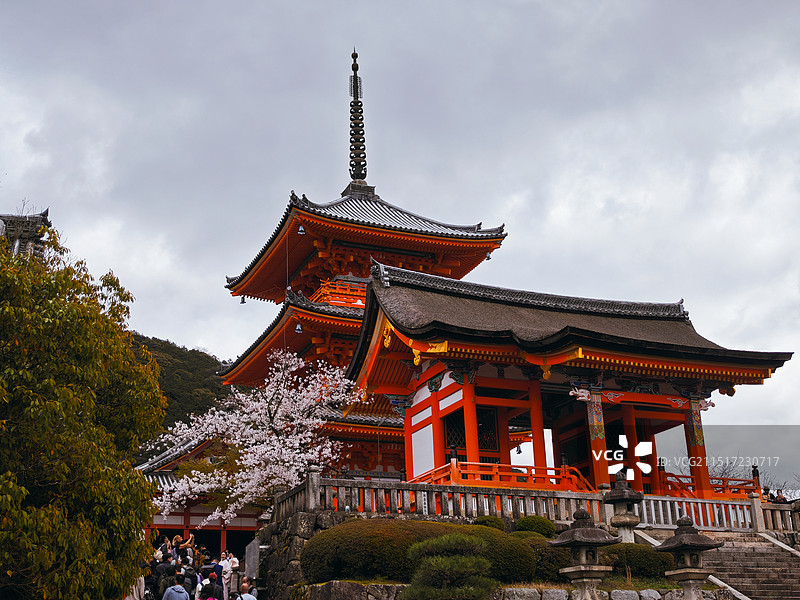 日本清水寺建筑图片素材