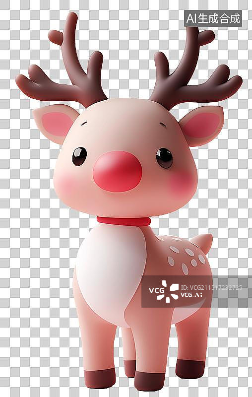 【AI数字艺术】圣诞元素 麋鹿图片素材