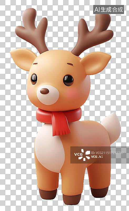 【AI数字艺术】圣诞节 麋鹿图片素材