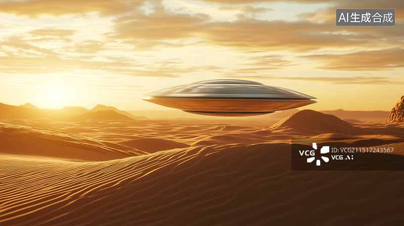 【AI数字艺术】正在准备起飞的飞行器图片素材