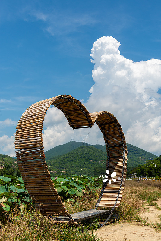 广东省阳江市东平镇口洋村荷花景观图片素材