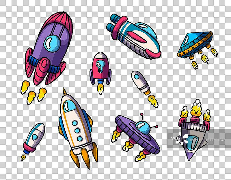 太空火箭外星交通运输图片素材