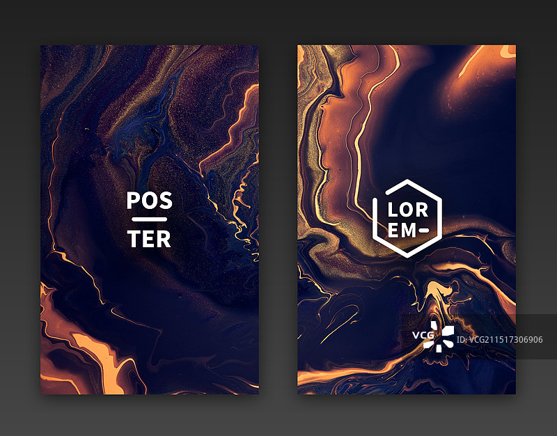 自然抽象流体艺术装饰海报图片素材