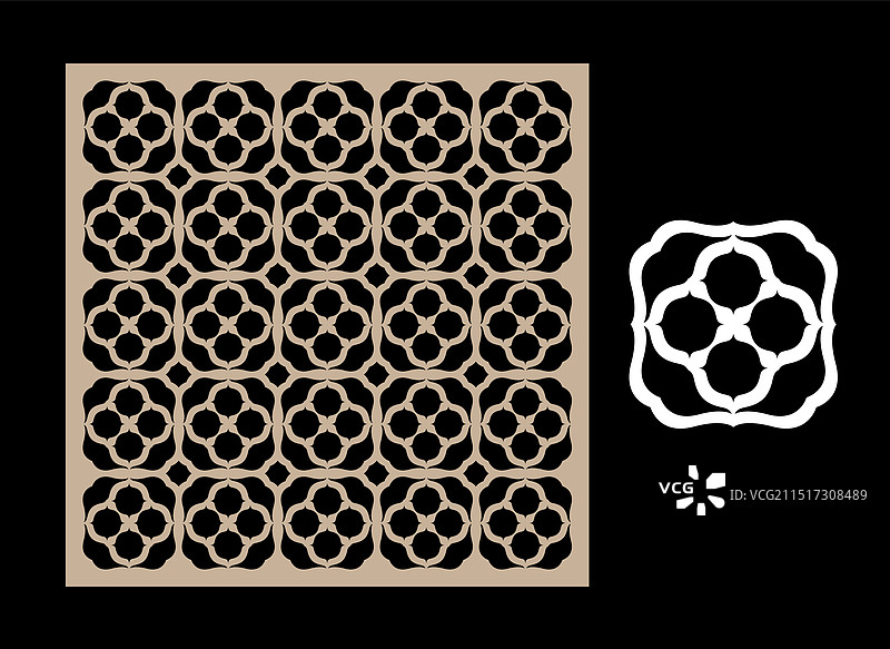 激光切割图案图片素材