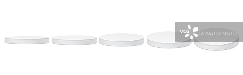 白色圆形展台图片素材