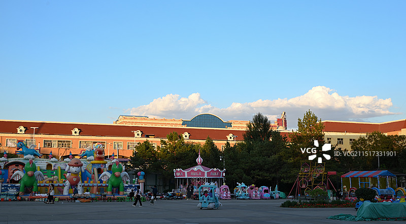 塔城额敏县也迷里广场图片素材