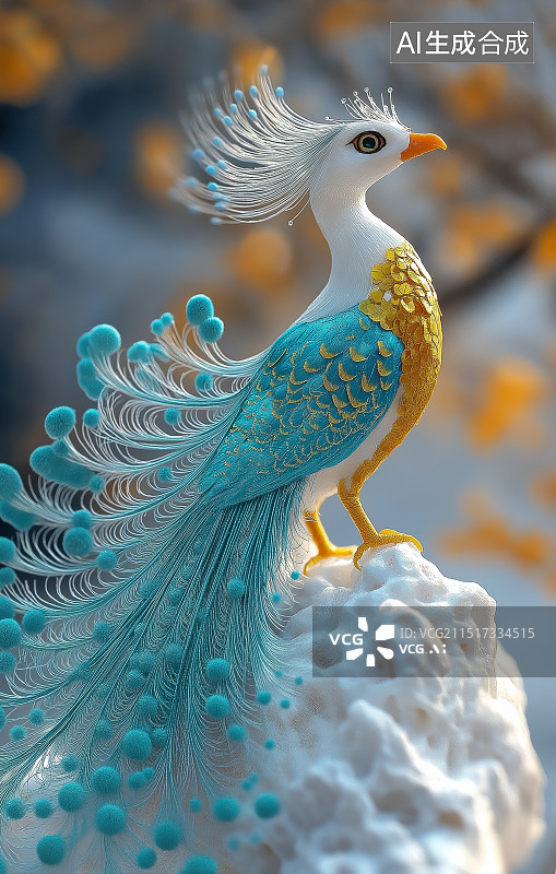 【AI数字艺术】传说中的凤凰图片素材
