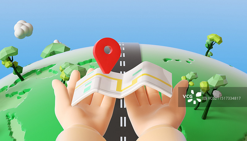 三维假期旅行主题图片素材