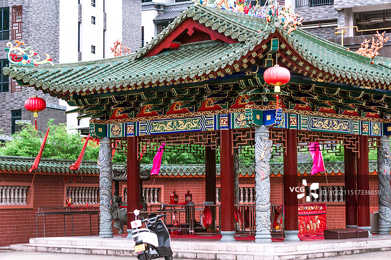 揭阳阳美玉都景区感天大帝寺庙图片素材