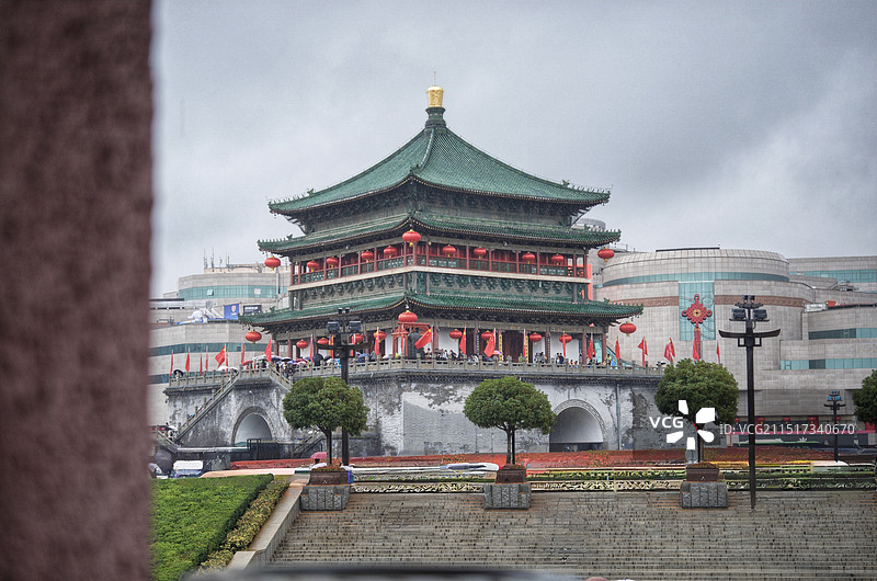 陕西西安钟鼓楼图片素材
