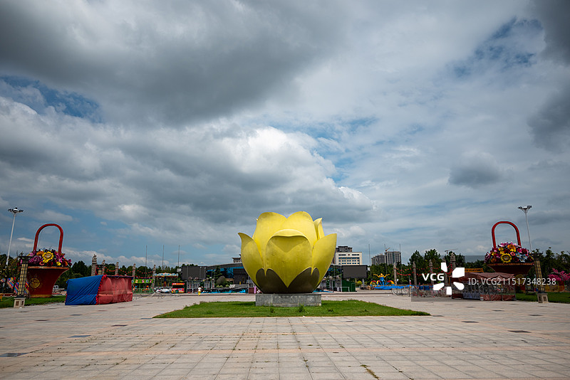 许昌鄢陵县中原花木博览园景区图片素材