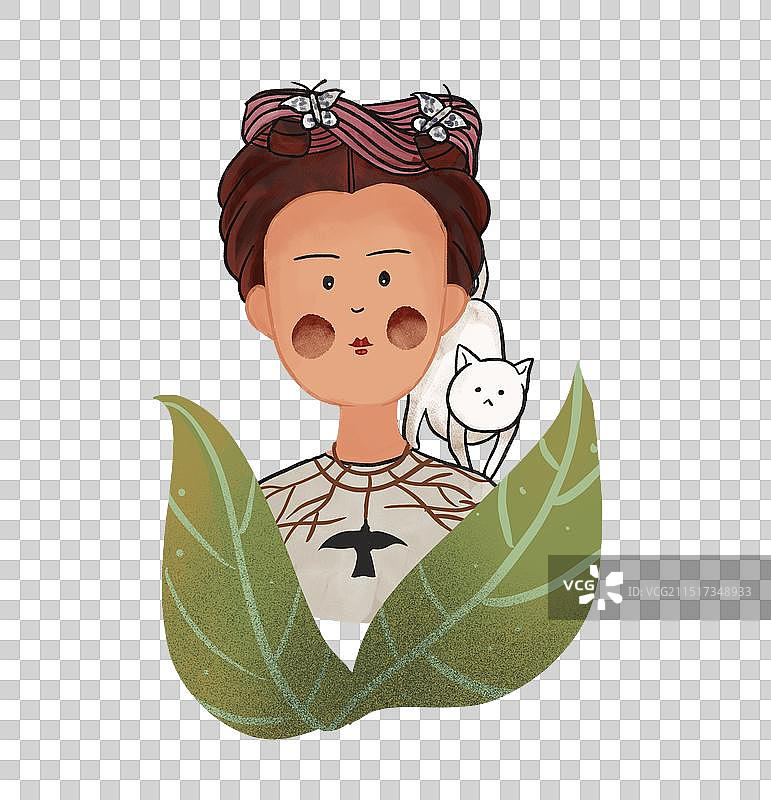 名画Q版图片素材