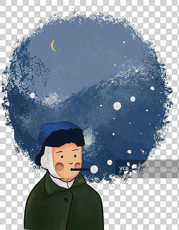 名画Q版图片素材