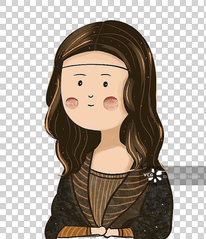 名画Q版图片素材