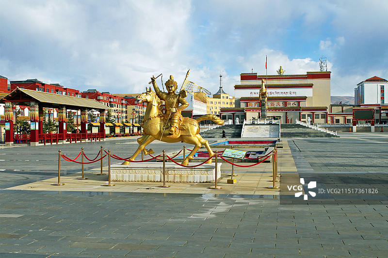 甘肃玛曲格萨尔广场图片素材