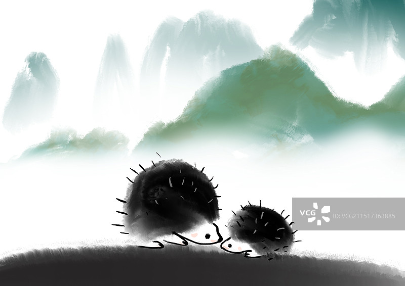 刺猬，图片素材