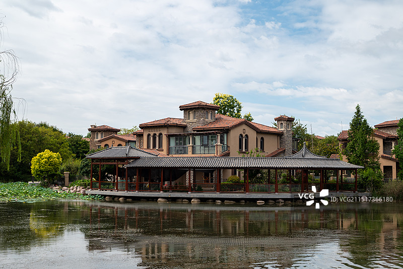 许昌鄢陵县陈化店镇花都温泉小镇图片素材