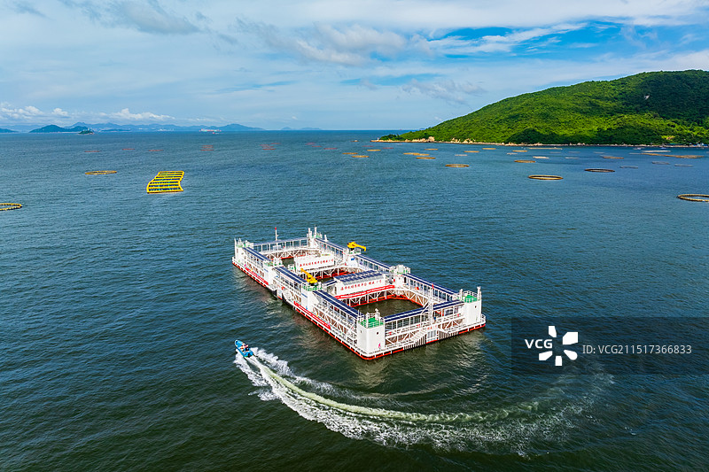 海洋牧场 现代化海洋养殖平台 海洋科技 蓝色经济图片素材