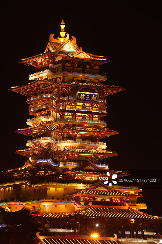 绵阳市越王楼·三江半岛景区图片素材