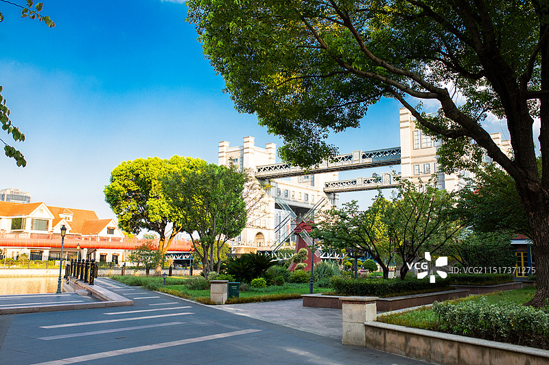 中国苏州 相城区 苏州小外滩图片素材