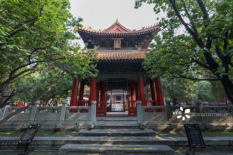 山东曲阜孔庙景区杏坛图片素材