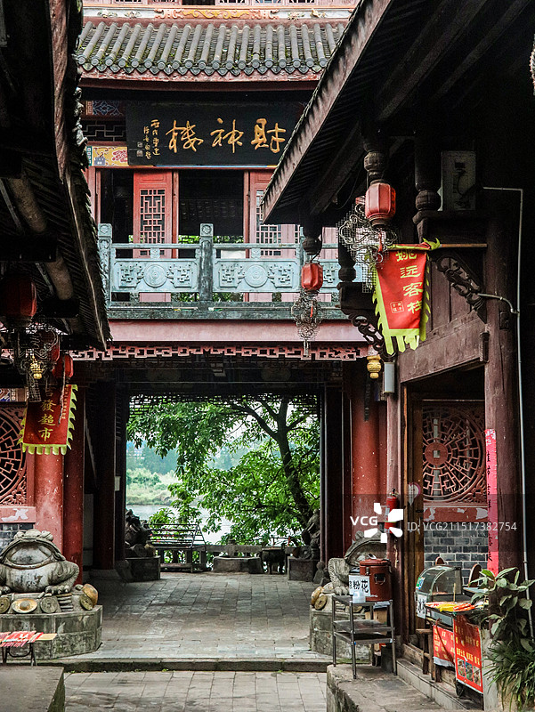 南充嘉陵第一桑梓风景区图片素材