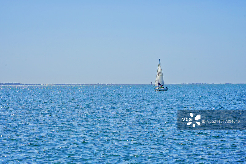 澳大利亚吉朗，海景，帆船图片素材