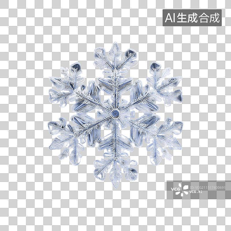 【AI数字艺术】雪花片图片素材