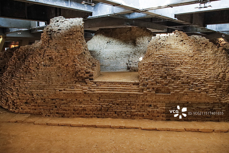 杭州雷峰塔遗址图片素材