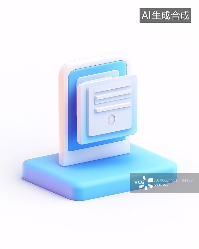 【AI数字艺术】文件夹3D办公室商业存储业务三维概念插图图片素材
