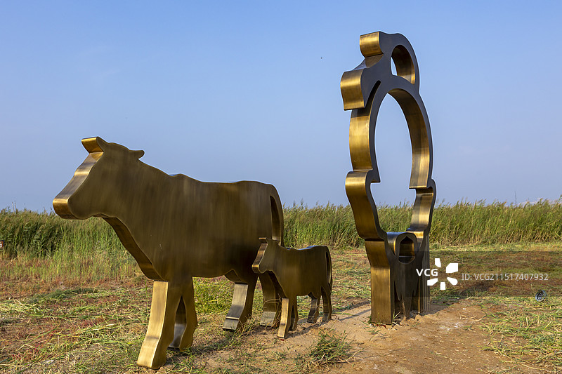 山西运城河东成语典故园雕塑图片素材