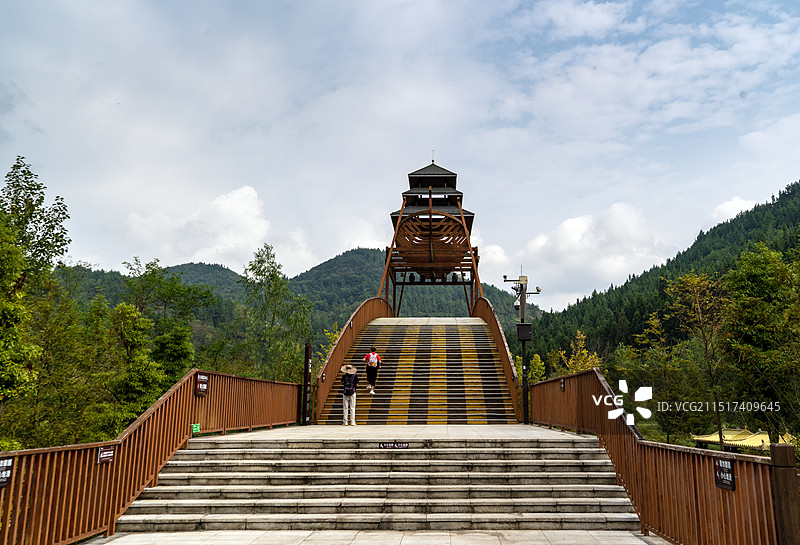 湖北利川龙船水乡风光图片素材
