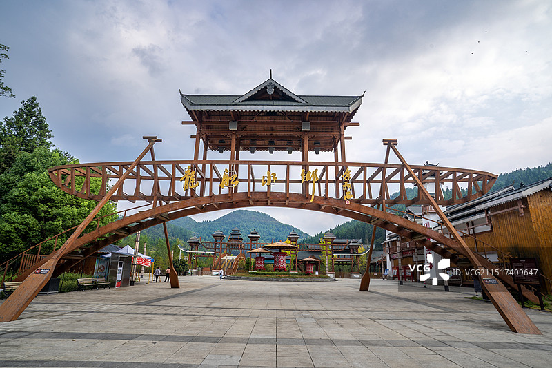 湖北利川龙船水乡风光图片素材