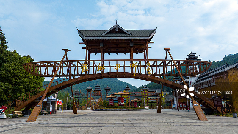 龙船水乡美景. 这里是世界优秀民歌《龙船调》的故乡图片素材