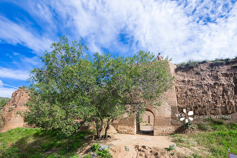 山西省大同市左云县长城一号线箭楼图片素材