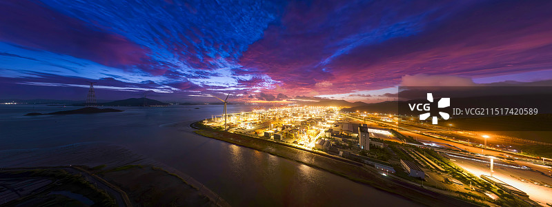 北仑集装箱公司日出图片素材