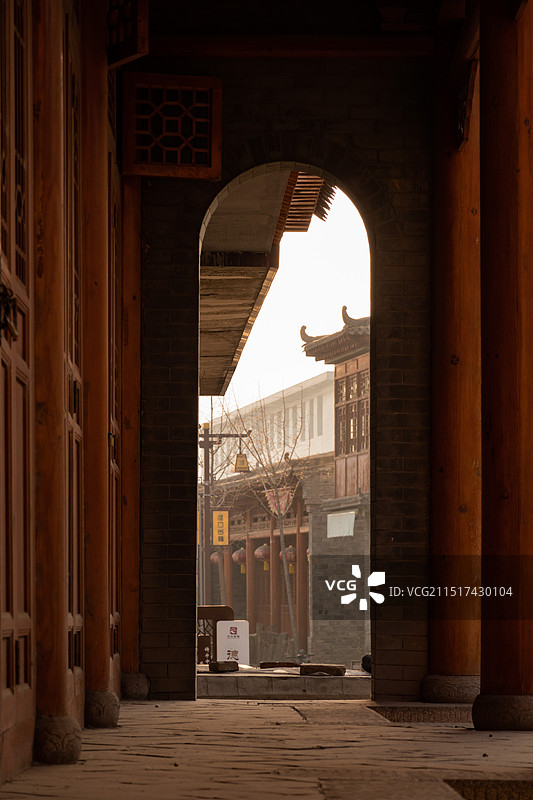 甘肃河口古镇图片素材