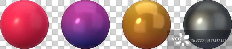 3D球体银红金色合集图片素材