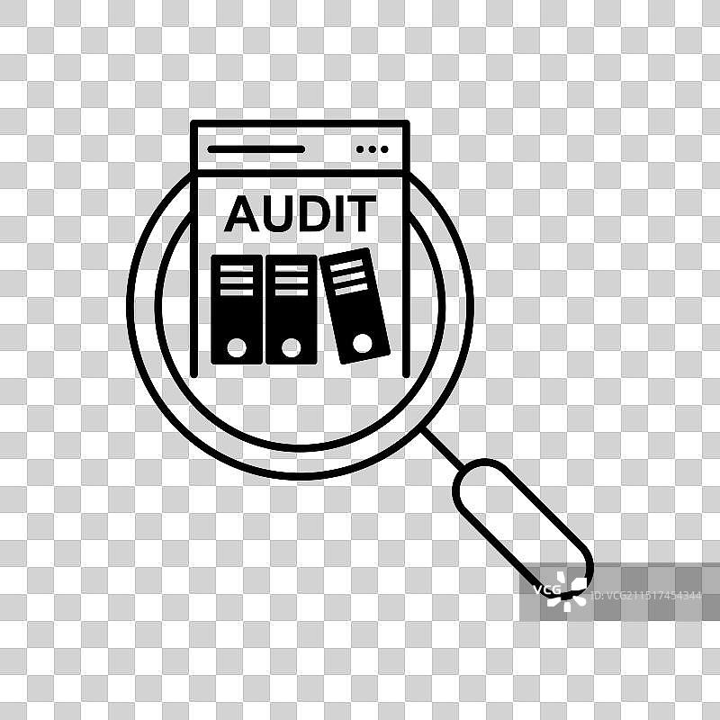 审计图标简约元素图片素材