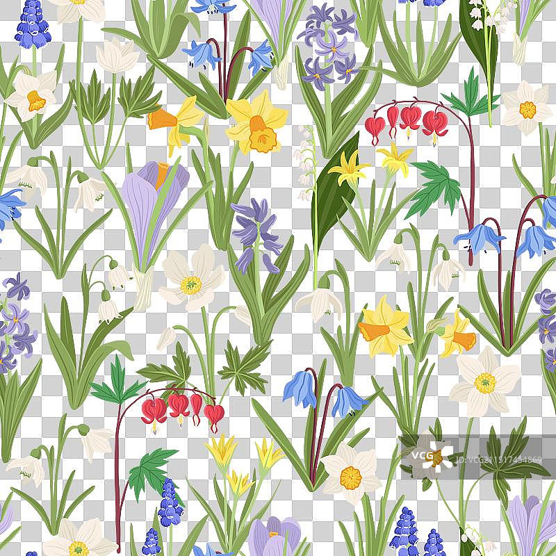 花卉无缝图案图片素材