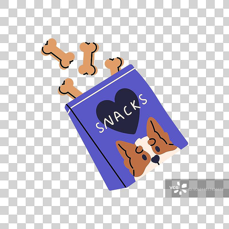 幼犬狗粮干饲料包装设计图片素材